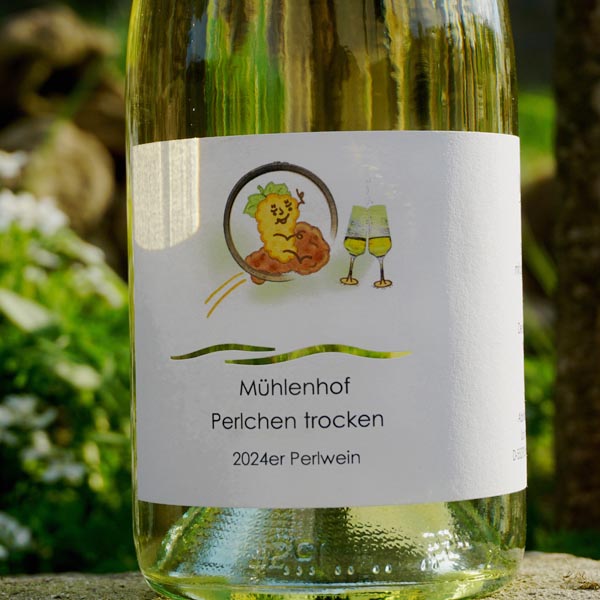 <br><h3>84/24</h3>2024er Mühlenhof-Perlchen trocken 0,75l<br>